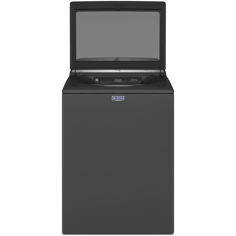 Maytag Pet Pro 27.5 in. 4.7 cu. ft. Top Load Washer with Agitator & Advanced Vibration Control - Black, Volcano Black, hires