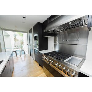 JennAir Noir Series 48 in. 6.3 cu. ft. Smart True European Convection Double Oven Dual Fuel Range with 6 Sealed Burners & Griddle - Stainless Steel, , hires