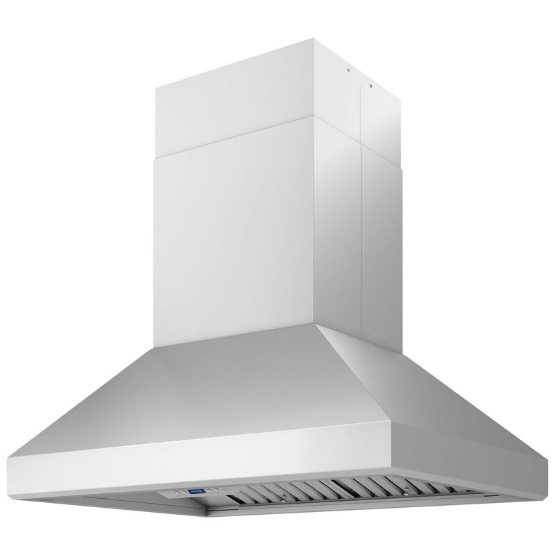 Zephyr Titan Series 42 in. Ducted Chimney Style Range Hood with 750 CFM, 6 Fan Speeds & 2 LED Lights - Stainless Steel, , hires