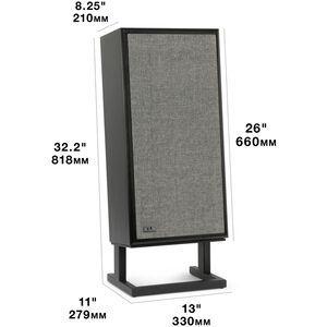KLH Model Four 8" Three-Way Acoustic Suspension Loudspeaker System - Black Ash, , hires