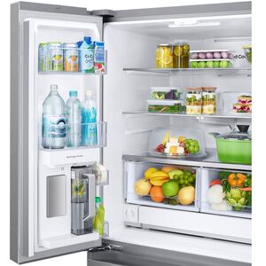 Samsung 33 in. 24.5 cu. ft. Smart French Door Refrigerator with Internal Water Dispenser - Fingerprint Resistant Stainless Steel, , hires