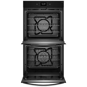 Whirlpool 30 in. 10 cu. ft. Smart Top Control Electric Double Wall Oven with True European Convection - Fingerprint Resistant Stainless, Fingerprint Resistant Stainless, hires