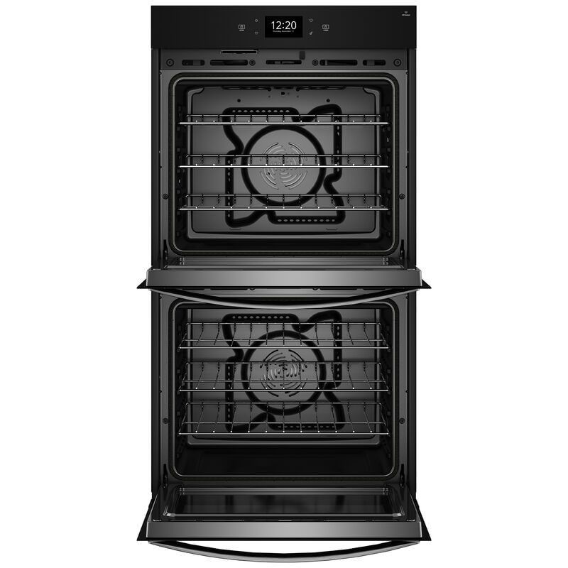 Whirlpool 30 in. 10 cu. ft. Smart Top Control Electric Double Wall Oven with True European Convection - Fingerprint Resistant Stainless, Fingerprint Resistant Stainless, hires