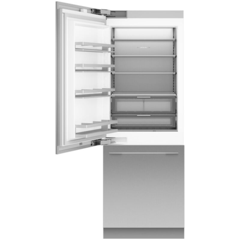 Fisher & Paykel Series 11 30 in. 15.9 cu. ft. Built-In Smart Counter Depth Bottom Freezer Refrigerator with Internal Water Dispenser - Custom Panel Ready, , hires