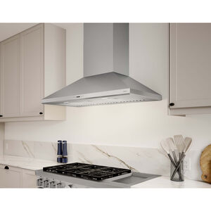 Zephyr Siena Pro Series 36 in. Chimney Style Range Hood with 5 Speed Settings, 1200 CFM & 2 LED Lights - Stainless Steel, , hires