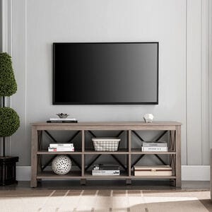 Hudson & Canal Sawyer 58" TV Stand - Gray Oak, , hires