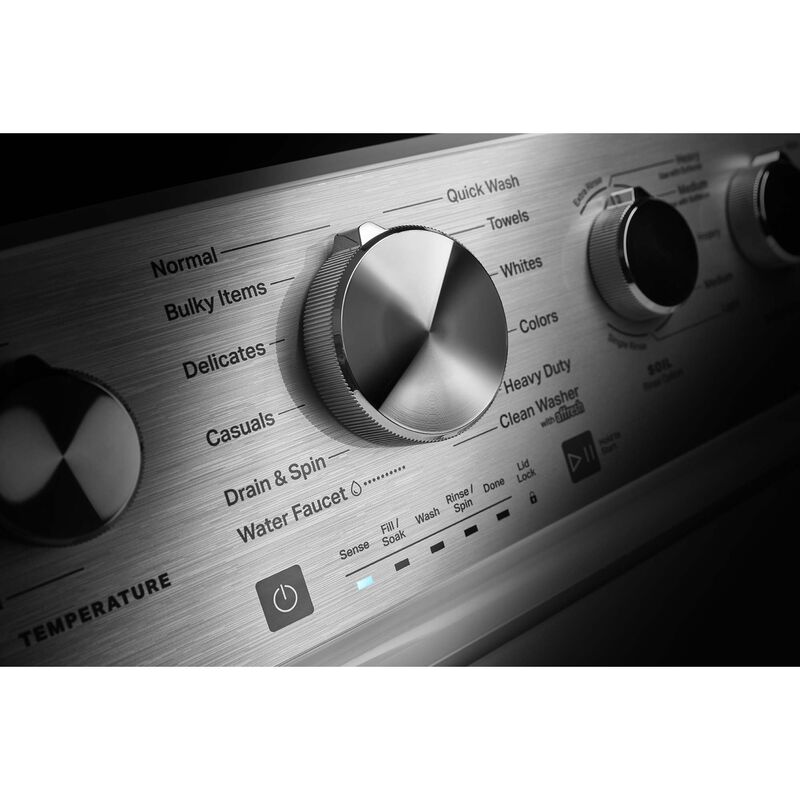 Maytag 28 in. 4.5 cu. ft. Top Load Washer with Agitator & Extra Power Button - White, , hires