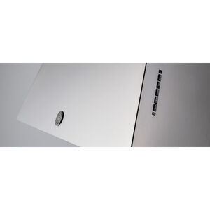 Bertazzoni Master Series 48 in. Convertible Canopy Pro Style Style Range Hood with 600 CFM, 3 Fan Speeds & 1 LED Light - Matte White, Matte White, hires