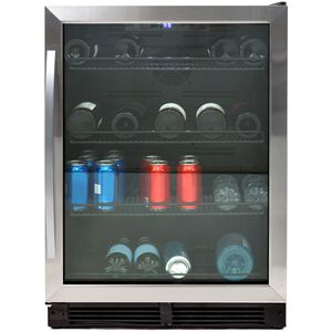 Avanti 24 in. 5.2 cu. ft. Built-In/Freestanding Beverage Center with Pull-Out Shelves & Digital Control - Stainless Steel, , hires