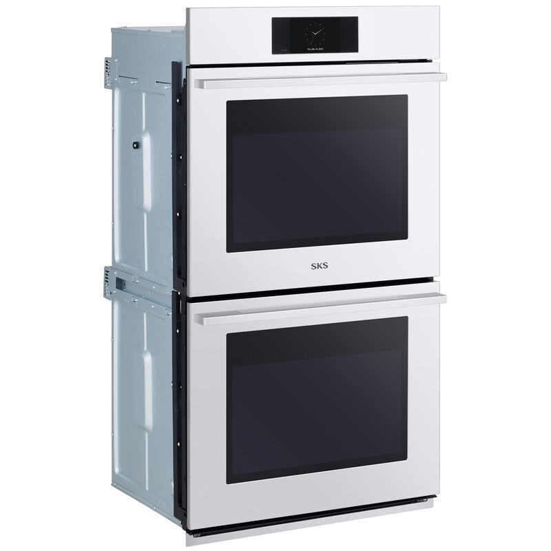 SKS Transitional 30 in. 9.4 cu. ft. Smart Top Control SteamElectric Double Wall Oven with True European Convection - Stainless Steel, , hires