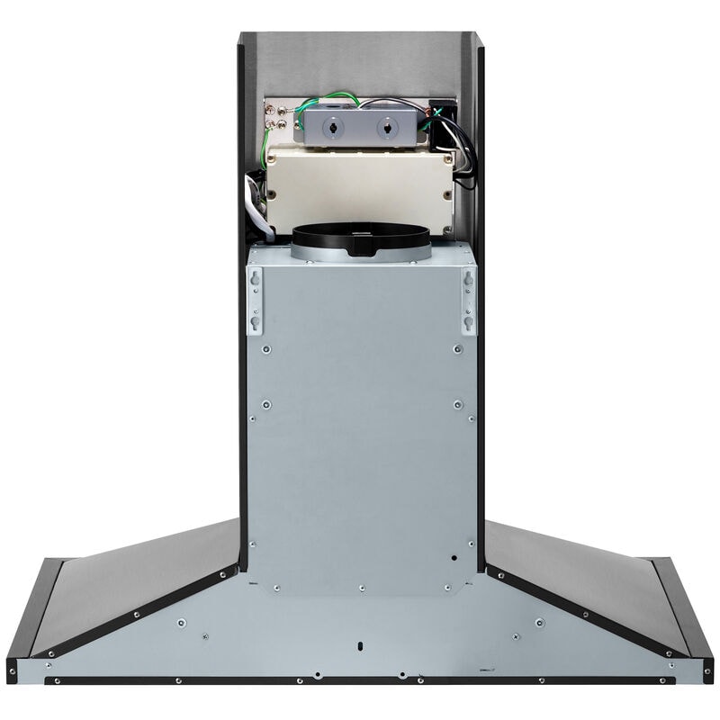 LG 36 in. Ducted Chimney Style Range Hood with 600 CFM, 5 Fan Speeds & 1 LED Light - Black Stainless, Black Stainless, hires