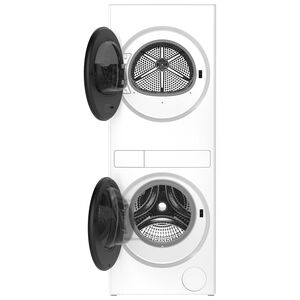 Whirlpool 24 in. 2.7 cu. ft. Electric Front Load Ventless Heat Pump Laundry Center with Sanitize Cycle & Sensor Dry - White, , hires