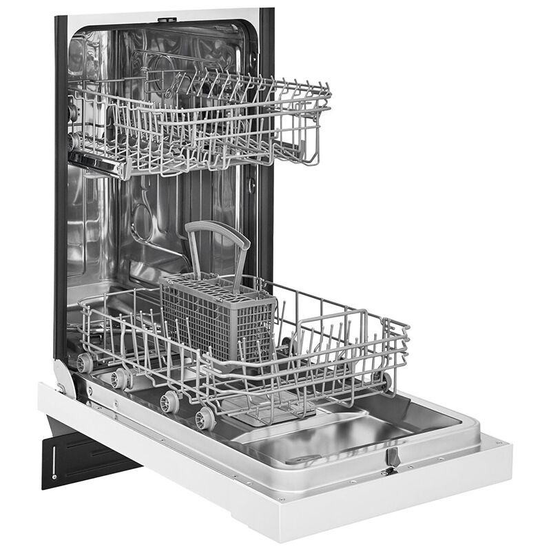 Frigidaire 18 in. Front Control Dishwasher with 52 dBa Sound Level & Pocket - White, White, hires