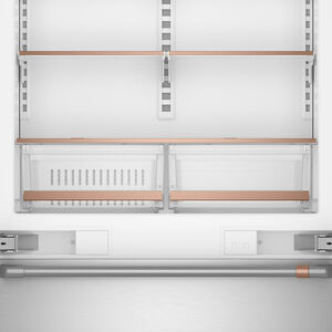 Cafe 36 in. 20.1 cu. ft. Built-In Smart Counter Depth Bottom Freezer Refrigerator with Ice Maker - Stainless Steel, , hires