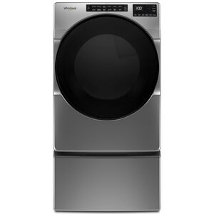 Whirlpool 27 in. 7.4 cu. ft. Front Loading Gas Dryer with 36 Dryer Programs, 5 Dry Options, Sanitize Cycle, Wrinkle Care & Sensor Dry - Chrome Shadow, Chrome Shadow, hires