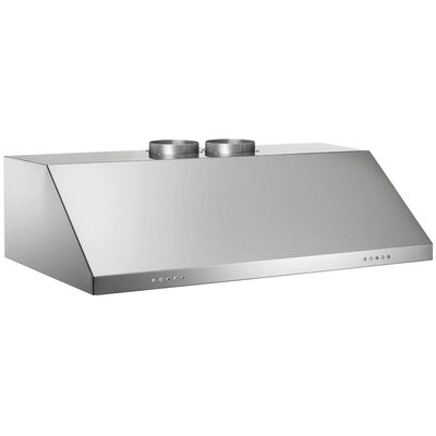 Bertazzoni Professional Series 48 in. Canopy Pro Style Style Range Hood with 3 Speed Settings, 600 CFM & 4 LED Light - Stainless Steel | KU48PRO2X14