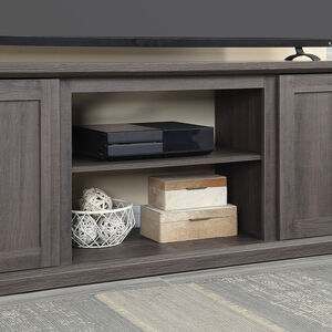 Manhattan Comfort Franklin 60" TV Stand with 2 Doors & Open Shelves - Brown, , hires