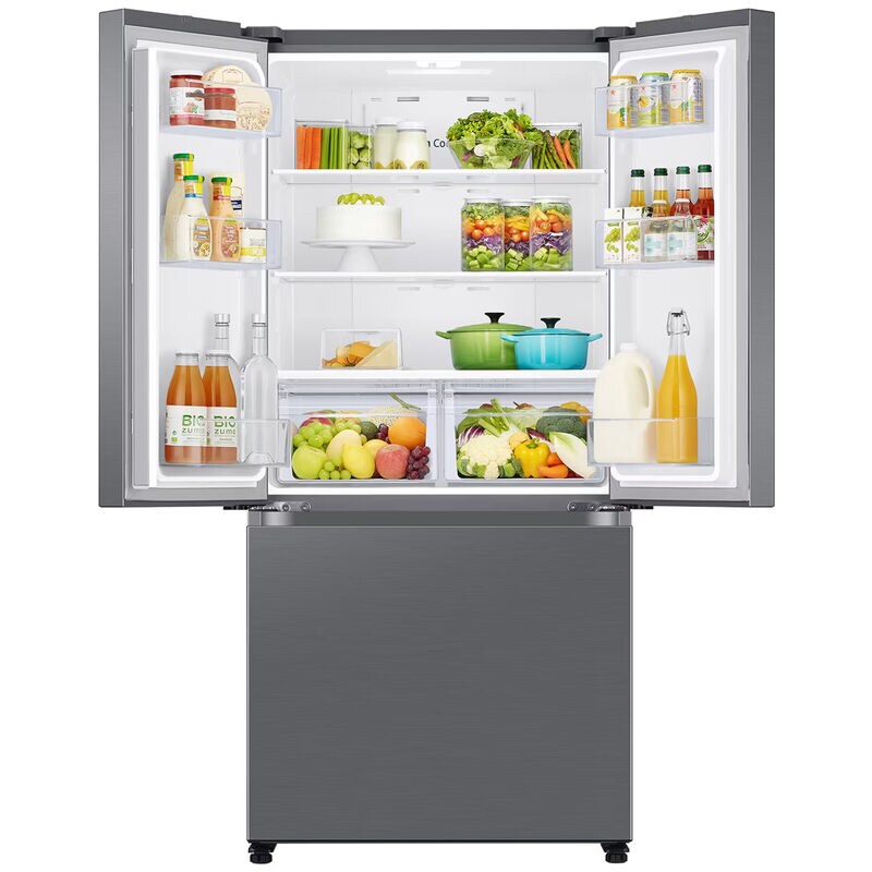 Samsung 33 in. 17.5 cu. ft. Smart Counter Depth French Door Refrigerator with Ice Maker - Stainless Steel Look, Stainless Steel Look, hires