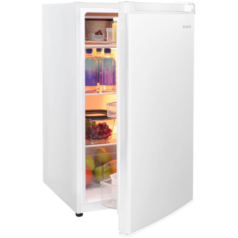 Avanti 20 in. 4.4 cu. ft. Mini Fridge with Freezer Compartment - White, White, hires