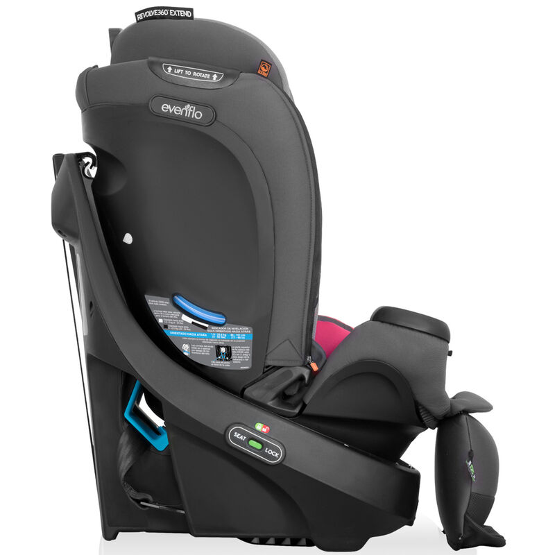 Evenflo Revolve360 Extend All-in-One Rotational Car Seat with Quick Clean Cover - Rowe Pink, Rowe Pink, hires