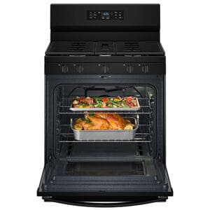 Whirlpool 30 in. 5.0 cu. ft. Air-Fry Standard Convection Gas Range with 5 Sealed Burners - Black, , hires