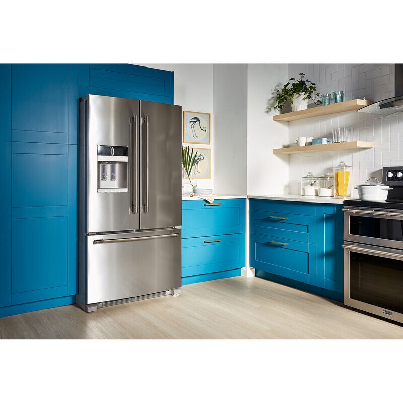 Maytag 36 in. 24.7 cu. ft. French Door Refrigerator with Ice & Water Dispenser - Fingerprint Resistant Stainless Steel, , hires