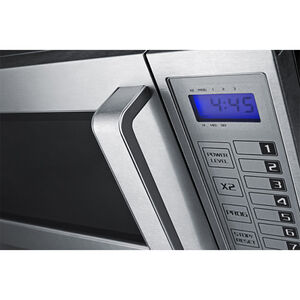 Summit 21 in. 0.9 cu. ft. 1000W Countertop Microwave - Stainless Steel, , hires
