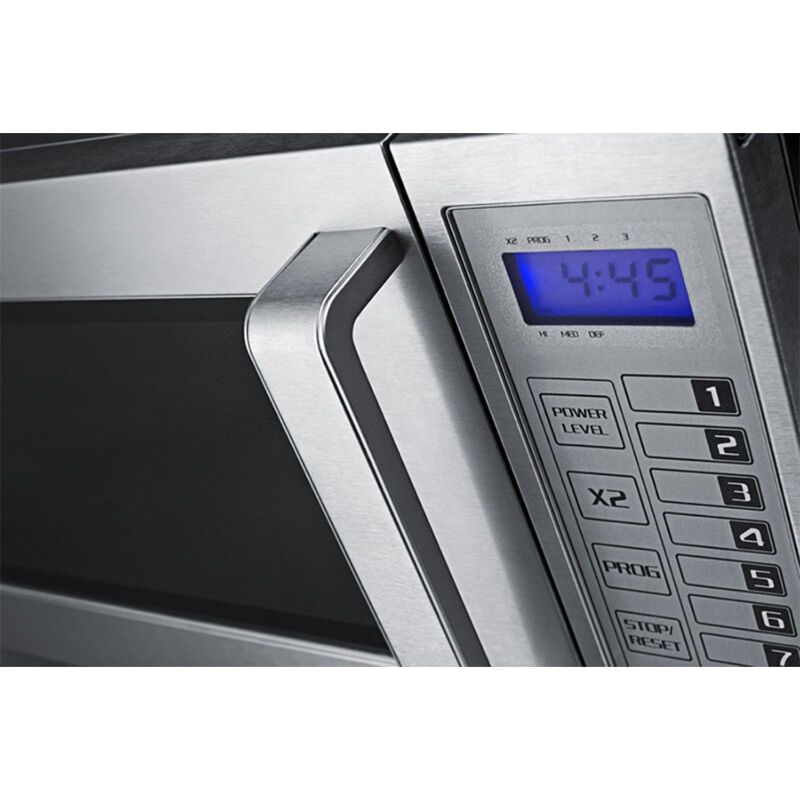 Summit 21 in. 0.9 cu. ft. 1000W Countertop Microwave - Stainless Steel, , hires
