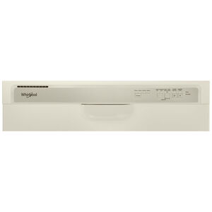 Whirlpool 24 in. Front Control Dishwasher with 57 dBa Sound Level & Pocket - Biscuit, Biscuit, hires