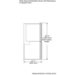 Thermador Masterpiece Series 30 in. 6.1 cu. ft. Smart Speed Electric Microwave/Wall Oven Combo with True European Convection - Stainless Steel, , hires