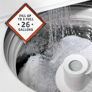 Hotpoint 27 in. 4.0 cu. ft. Top Load Washer with Agitator - White, , hires