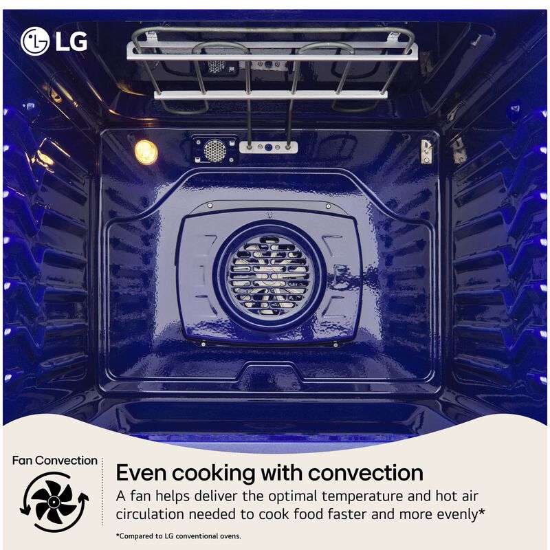LG 30 in. 6.3 cu. ft. Smart Air-Fry Standard Convection Slide-In Gas Range with 5 Sealed Burners & Griddle - PrintProof Stainless Steel, , hires
