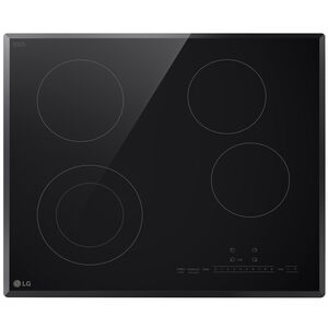 LG 24 in. 4-Burner Electric Cooktop - Black, , hires