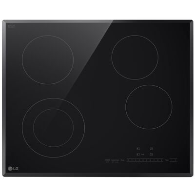 LG 24 in. 4-Burner Electric Cooktop - Black | CBED2415B
