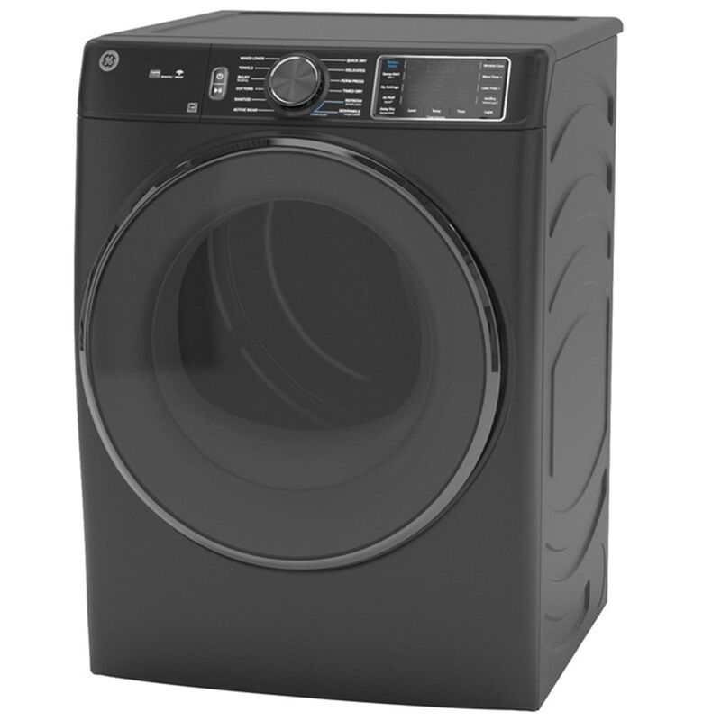 GE 28 in. 7.8 cu. ft. Smart Stackable Electric Dryer with Sensor Dry, Sanitize & Steam Cycle - Carbon Graphite, Carbon Graphite, hires