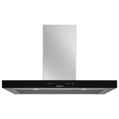 Wolf 36 in. Chimney Style Range Hood with Convertible Venting & 2 LED Lights - Stainless Steel | VW36B