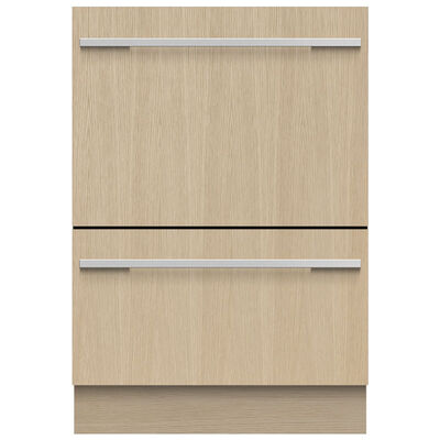 Fisher & Paykel Series 11 24 in. Smart Double Drawer with Top Control & 44 dBa Sound Level - Custom Panel Ready | DD24DTX6HI1