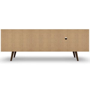 Manhattan Comfort Liberty 63" TV Stand - Rustic Brown & White, , hires