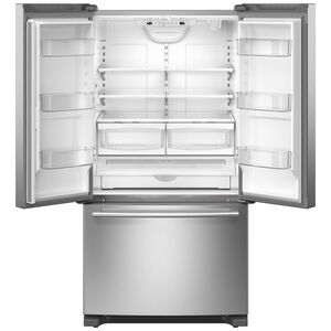 Maytag 36 in. 25.2 cu. ft. French Door Refrigerator with Internal Water Dispenser - Fingerprint Resistant Stainless Steel, , hires