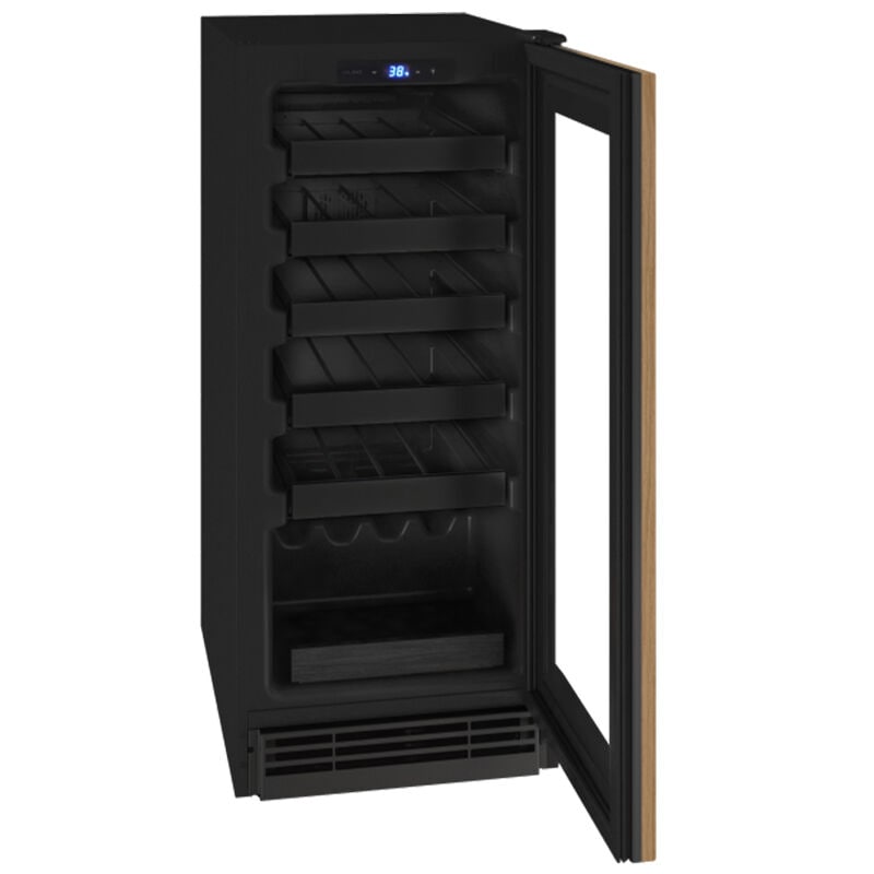 U-Line 1 Class 15 in. Undercounter Wine Cooler with Wire Racks, Single Temperature Zone & 24 Bottle Capacity - Custom Panel Ready, , hires