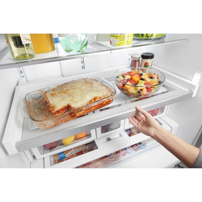 Whirlpool 36 in. 26.8 cu. ft. French Door Refrigerator with Ice & Water Dispenser - Fingerprint Resistant Stainless Steel, Fingerprint Resistant Stainless, hires