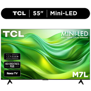 TCL - 55" Class M7L Mini-LED 4K UHD Smart Roku TV, , hires