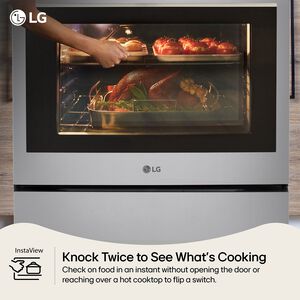 LG 30 in. 6.3 cu. ft. Smart Air-Fry True European Convection Gas Range with 5 Sealed Burners & Griddle - PrintProof Stainless Steel, , hires