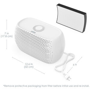 Pure Enrichment HEPA Air Purifier with 2 Stages of Filtration, 3 Fan Settings - White, , hires