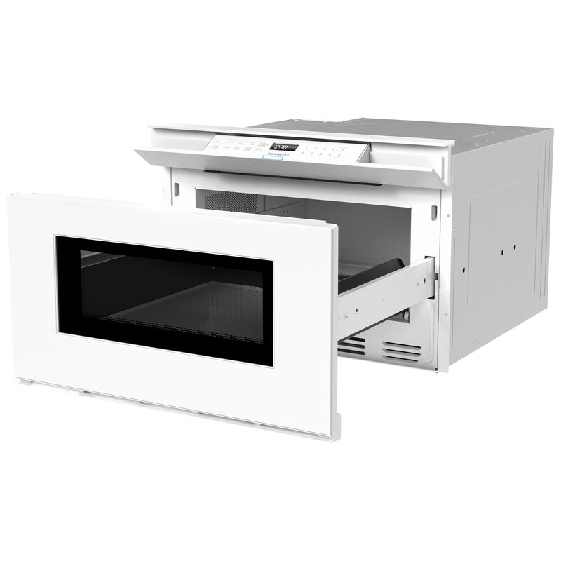 Sharp 24 in. 1.2 cu. ft. 950W Smart Drawer Microwave with Sensor Cooking - White, , hires