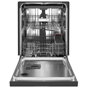 KitchenAid 24 in. Built-In Dishwasher with Front Control, 39 dBA Sound Level, 13 Place Settings, 5 Wash Cycles & Sanitize Cycle - Black, Black, hires