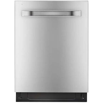 Midea 24 in. Top Control Smart Dishwasher with 47 dBA Sound Level, 3rd-Rack, 3-Stage Total Drying & Pocket Handle - Stainless Steel | MDT24P3CST