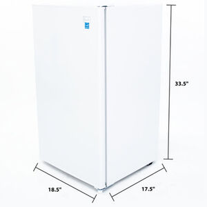 Avanti 19 in. 3.3 cu. ft. Mini Fridge with Freezer Compartment - White, White, hires