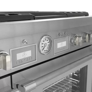 Thermador Pro Grand Professional Series 48 in. 8.2 cu. ft. Smart True European Convection Double Oven Dual Fuel Range with 6 Sealed Burners & Griddle - Stainless Steel, , hires