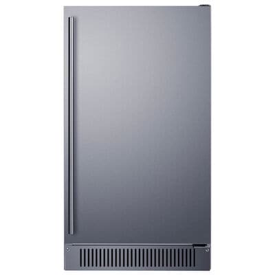 Summit 18 in. Built-In Undercounter Ice Maker with 33 lb. Ice Storage, Auto Defrost & Digital Control - Stainless Steel | BIM182ADA